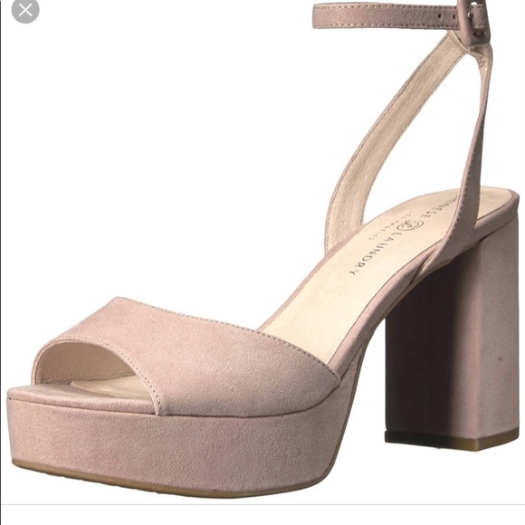 Chinese Laundry Women's Theresa Platform Sandal size 11 Micro suede Dark Nude - Picture 3 of 6